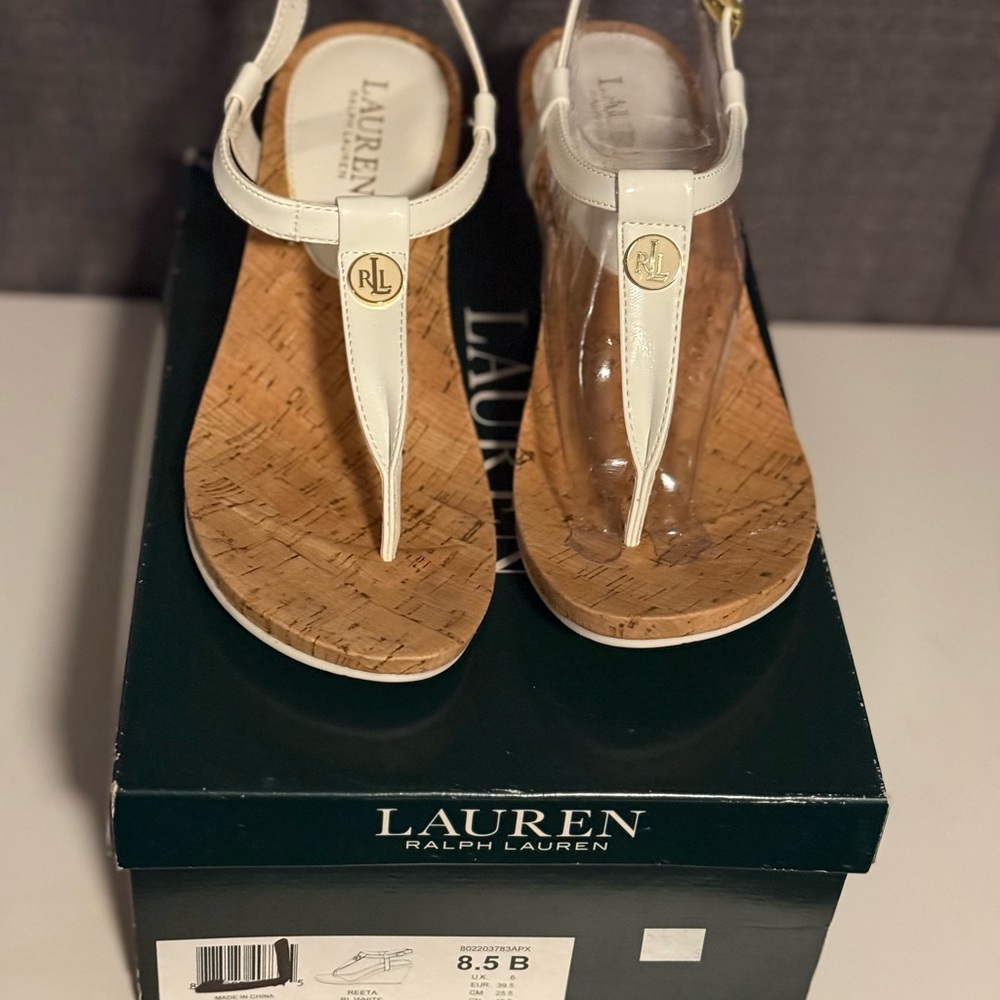Ralph Lauren Cream Sandals